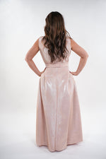 ഗാലറി വ്യൂവറിലേക്ക് ചിത്രം ലോഡ് ചെയ്യുക, Fiona corporate victorian sleeveless maxi dress with adjustable belt