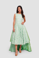 Load image into Gallery viewer, Maha Mint Green Taffeta Sleeveless Dress