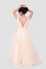 Load image into Gallery viewer, Yara Ivory Cream Tulle Maxi Dress