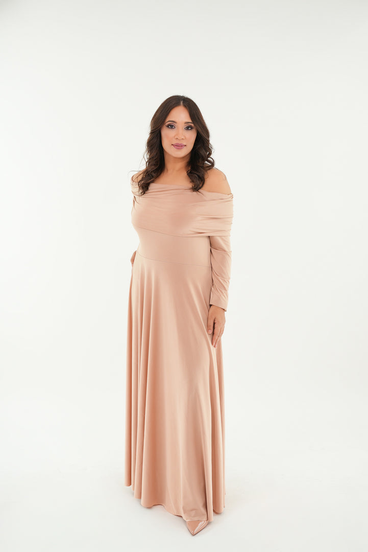 The Serena off shoulder Jersey dress