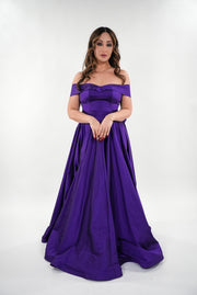 Maeve off shoulder neckline corset maxi dress