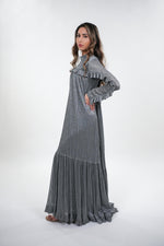 ഗാലറി വ്യൂവറിലേക്ക് ചിത്രം ലോഡ് ചെയ്യുക, Adrianna modest collared maxi dress with frill details