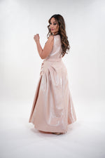 ഗാലറി വ്യൂവറിലേക്ക് ചിത്രം ലോഡ് ചെയ്യുക, Fiona corporate victorian sleeveless maxi dress with adjustable belt