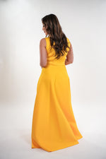 ഗാലറി വ്യൂവറിലേക്ക് ചിത്രം ലോഡ് ചെയ്യുക, Agnes metallic zippered half sleeves maxi dress