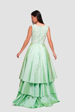 Load image into Gallery viewer, Maha Mint Green Taffeta Sleeveless Dress
