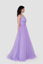 ഗാലറി വ്യൂവറിലേക്ക് ചിത്രം ലോഡ് ചെയ്യുക, Liliane Lilac Tulle Strapless Gown
