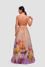 Load image into Gallery viewer, Abby Ombre Floral Print Pleated Sleeveless Maxi Dress
