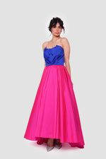 Load image into Gallery viewer, Tanya Strapless Sweetheart Pleated Maxi Dress
