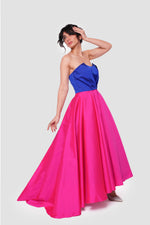Load image into Gallery viewer, Tanya Strapless Sweetheart Pleated Maxi Dress
