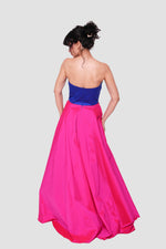 Load image into Gallery viewer, Tanya Strapless Sweetheart Pleated Maxi Dress
