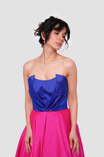 Load image into Gallery viewer, Tanya Strapless Sweetheart Pleated Maxi Dress
