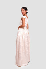 Load image into Gallery viewer, Storm Ombre Floral Print Pleated Sleeveless Maxi Dress
