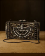 Load image into Gallery viewer, The Onyx Stud Clutch