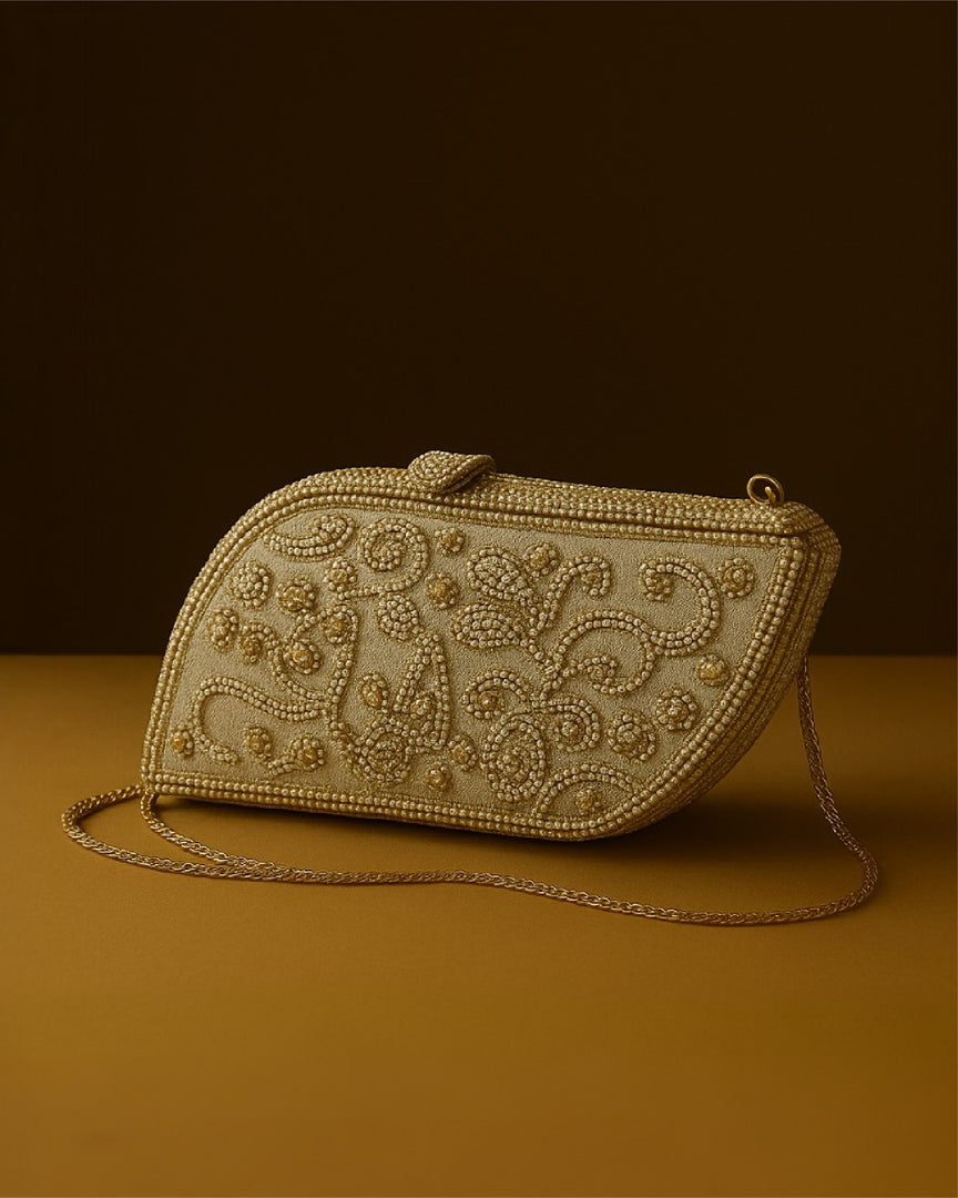 The Silver Crescent Clutch